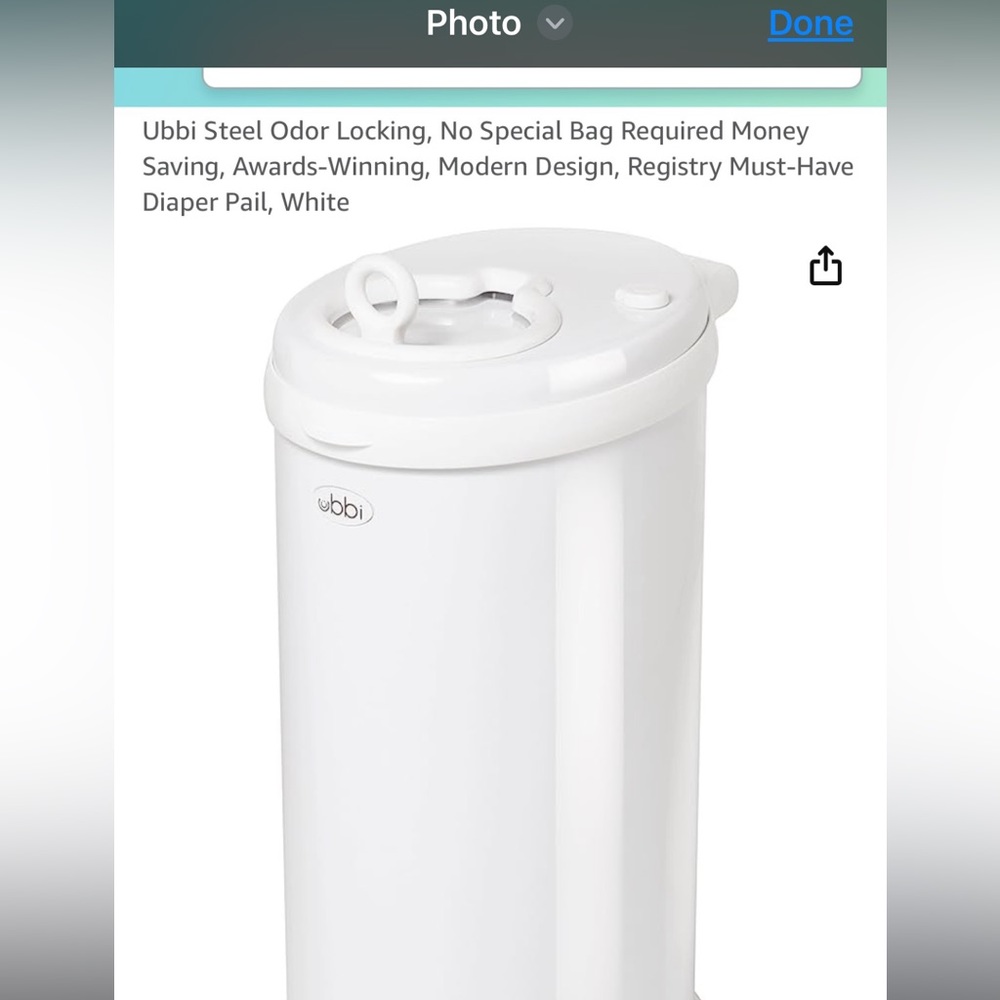 Ubbi Diaper Pail brand new